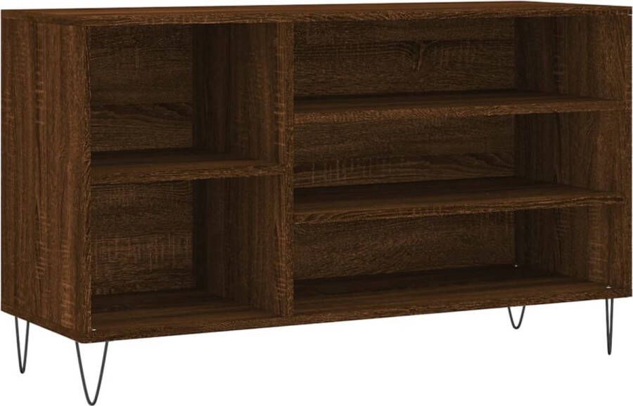 VidaXL -Schoenenkast-102x36x60-cm-bewerkt-hout-bruin-eikenkleur - Foto 2