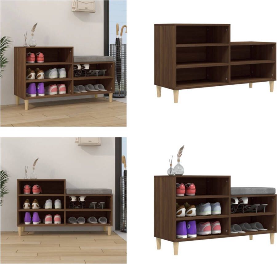 VidaXL -Schoenenkast-102x36x60-cm-bewerkt-hout-bruineikenkleurig