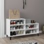 VidaXL -Schoenenkast-102x36x60-cm-bewerkt-hout-hoogglans-wit - Thumbnail 2