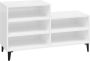 VidaXL -Schoenenkast-102x36x60-cm-bewerkt-hout-hoogglans-wit - Thumbnail 1