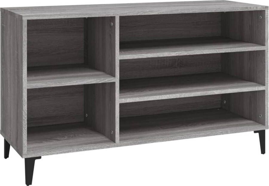 VidaXL -Schoenenkast-102x36x60-cm-bewerkt-hout-sonoma-grijs
