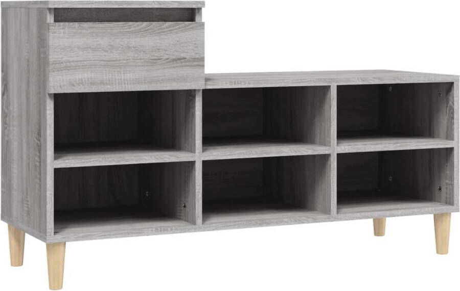 VidaXL -Schoenenkast-102x36x60-cm-bewerkt-hout-sonoma-grijs