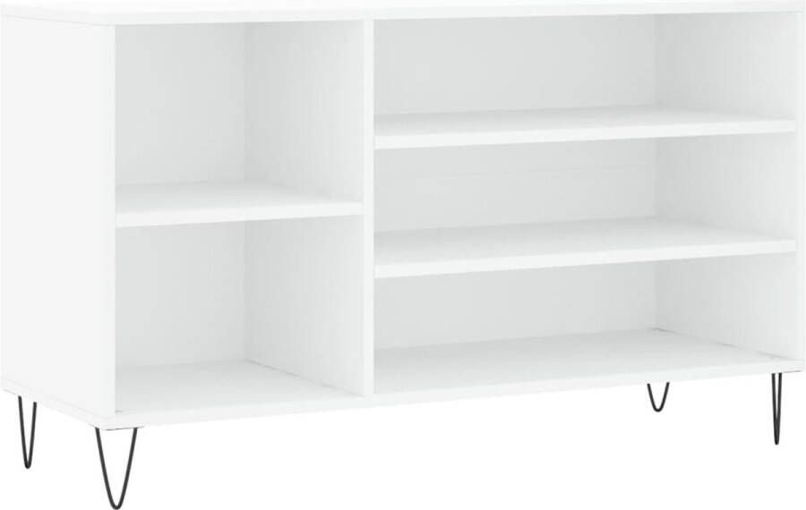 VidaXL Schoenenkast 102x36x60 cm bewerkt hout wit - Foto 2