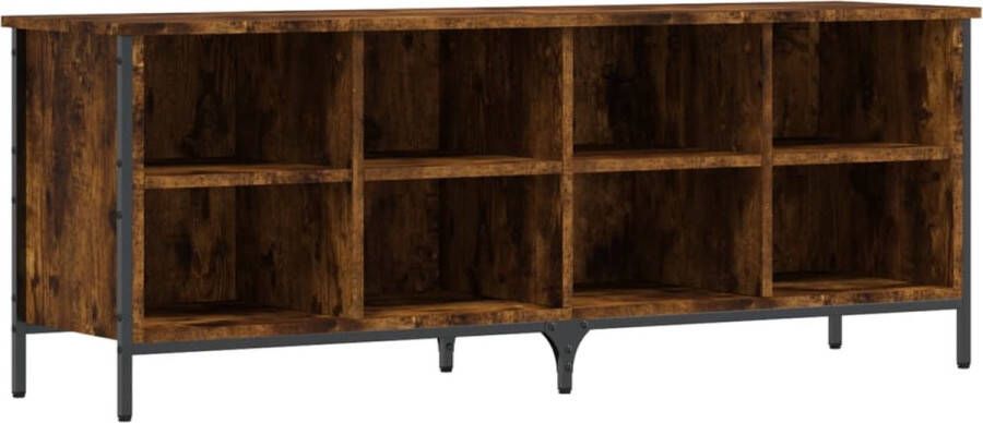 VidaXL -Schoenenkast-131x35x50-cm-bewerkt-hout-gerookt-eikenkleurig