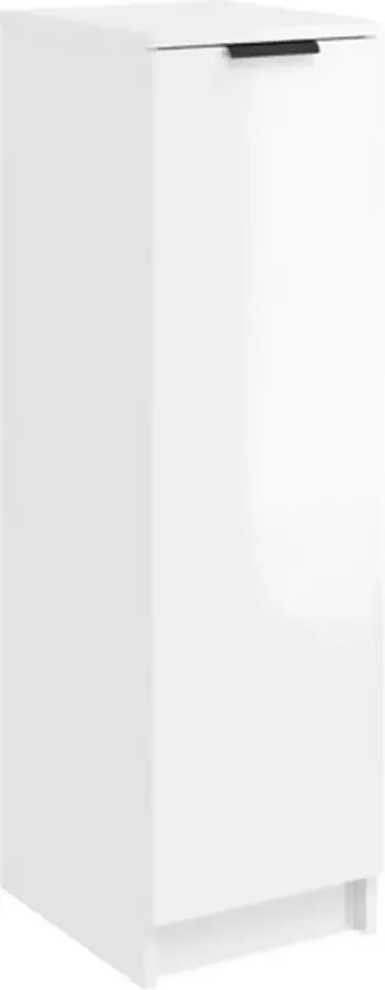 VidaXL -Schoenenkast-30x35x100-cm-bewerkt-hout-hoogglans-wit - Foto 2