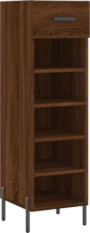 VidaXL -Schoenenkast-30x35x105-cm-bewerkt-hout-bruineikenkleurig