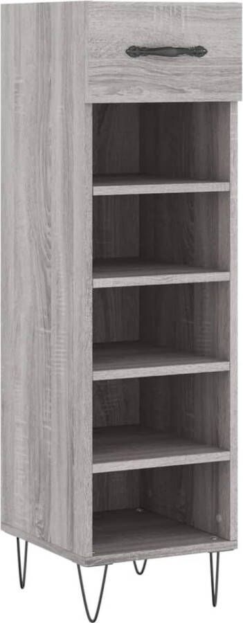 VidaXL -Schoenenkast-30x35x105-cm-bewerkt-hout-grijs-sonoma-eikenkleur - Foto 2