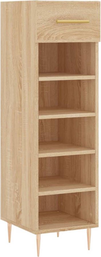 VidaXL -Schoenenkast-30x35x105-cm-bewerkt-hout-sonoma-eikenkleurig - Foto 1