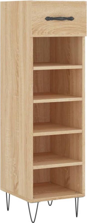 VidaXL -Schoenenkast-30x35x105-cm-bewerkt-hout-sonoma-eikenkleurig - Foto 1