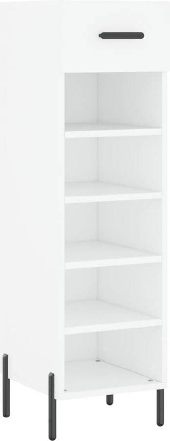 VidaXL -Schoenenkast-30x35x105-cm-bewerkt-hout-wit - Foto 3