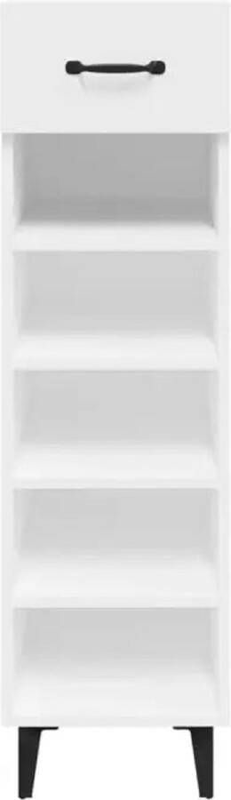 VidaXL -Schoenenkast-30x35x105-cm-bewerkt-hout-wit - Foto 3