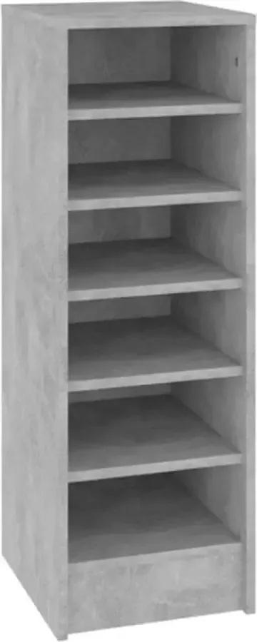 VidaXL -Schoenenkast-31 5x35x90-cm-bewerkt-hout-betongrijs - Foto 2