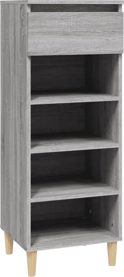VidaXL -Schoenenkast-40x36x105-cm-bewerkt-hout-grijs-sonoma - Foto 2