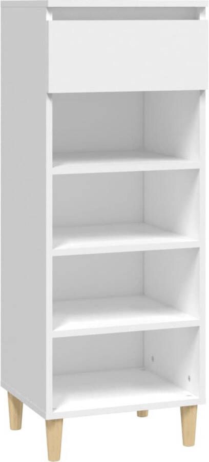 VidaXL -Schoenenkast-40x36x105-cm-bewerkt-hout-wit