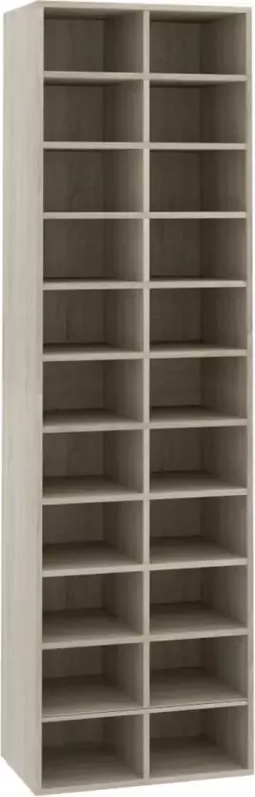 VidaXL -Schoenenkast-54x34x183-cm-bewerkt-hout-sonoma-eikenkleurig