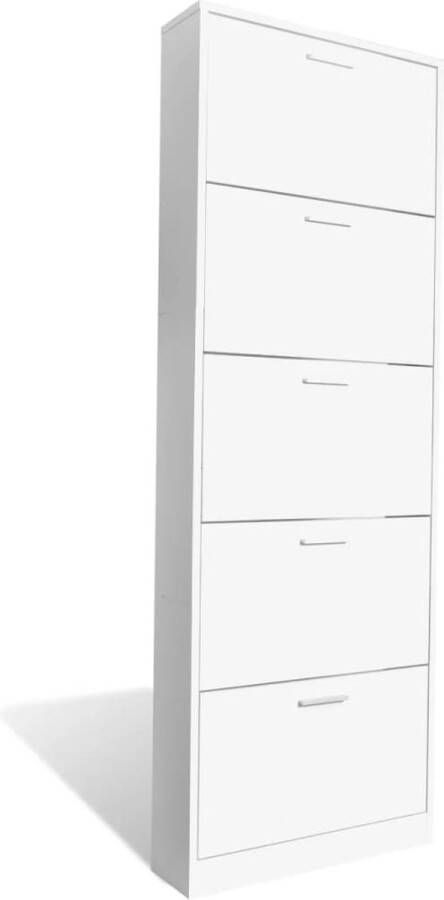 VidaXL -Schoenenkast-59x17x169-cm-bewerkt-hout-grijs-sonoma-eikenkleur - Foto 3