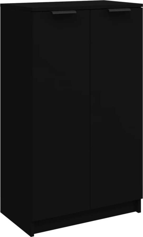 VidaXL -Schoenenkast-59x35x100-cm-bewerkt-hout-zwart