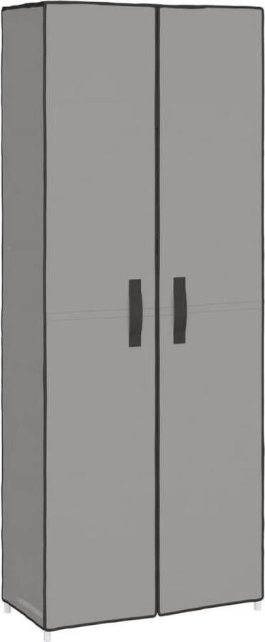 VidaXL Schoenenkast Grijs 10-laags 60x30x166 cm Schoenenkast Schoenen Organisatie Bergruimte Kledingopslag Entreemeubilair