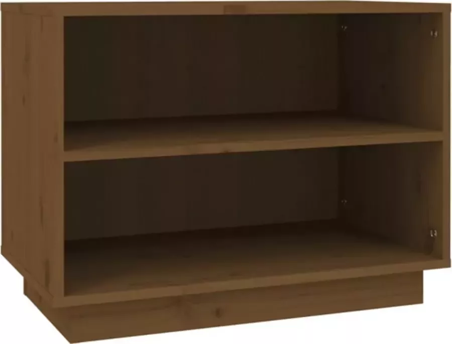 VidaXL -Schoenenkast-60x34x45-cm-massief-grenenhout-honingbruin - Foto 2