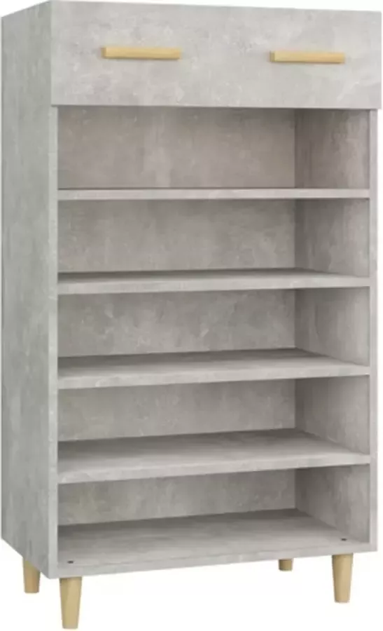 VidaXL -Schoenenkast-60x35x105-cm-bewerkt-hout-betongrijs