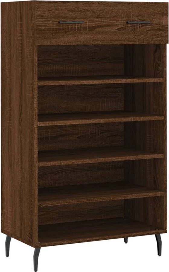 VidaXL -Schoenenkast-60x35x105-cm-bewerkt-hout-bruineikenkleurig - Foto 1