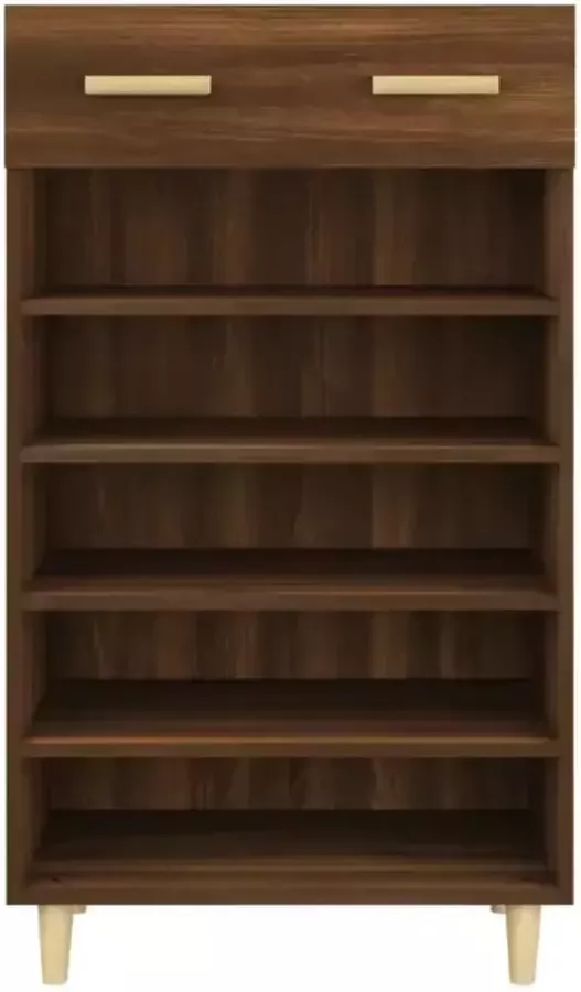 VidaXL -Schoenenkast-60x35x105-cm-bewerkt-hout-bruineikenkleurig - Foto 2