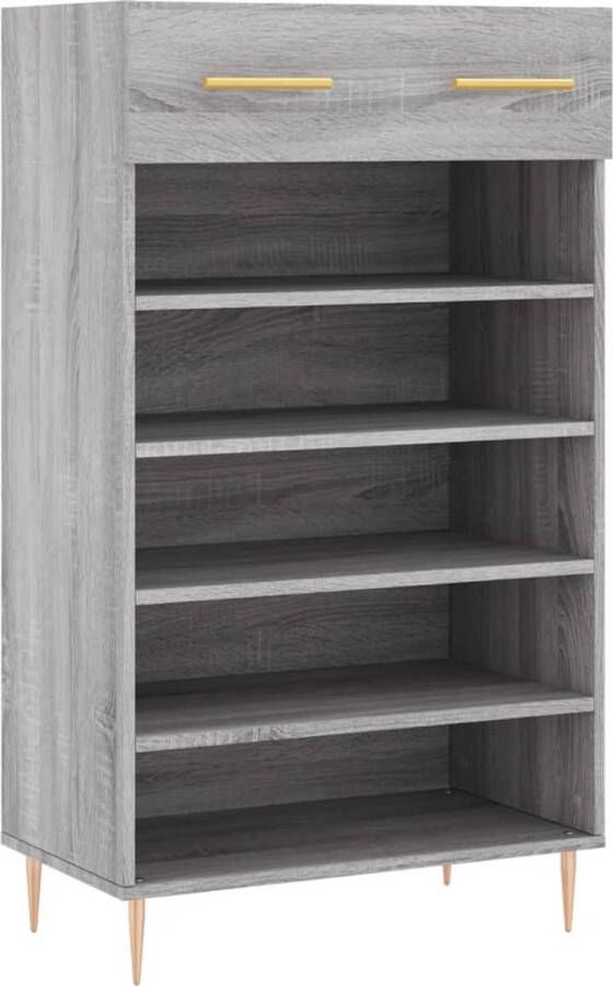 VidaXL -Schoenenkast-60x35x105-cm-bewerkt-hout-grijs-sonoma-eikenkleur - Foto 1