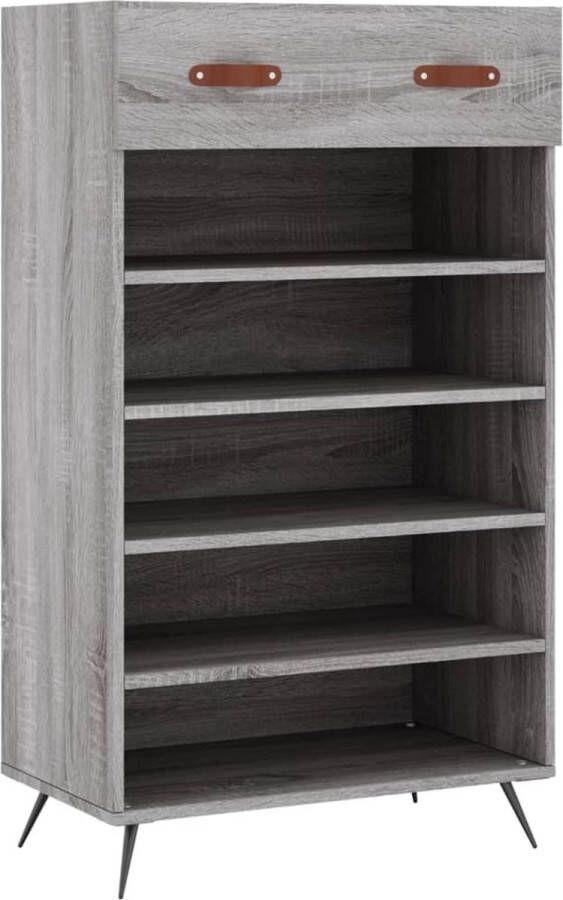 VidaXL -Schoenenkast-60x35x105-cm-bewerkt-hout-grijs-sonoma-eikenkleur