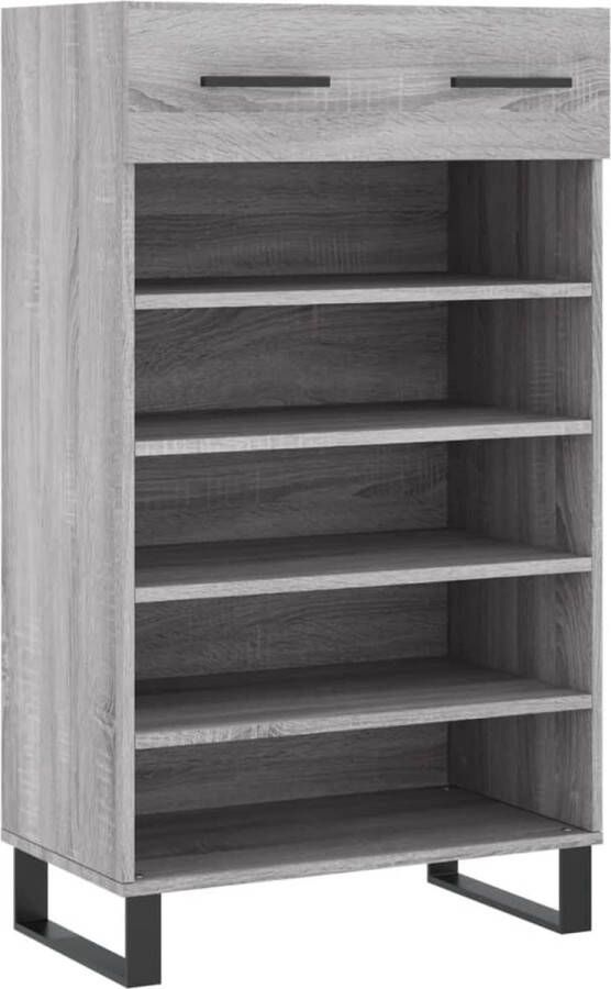 VidaXL -Schoenenkast-60x35x105-cm-bewerkt-hout-grijs-sonoma-eikenkleur