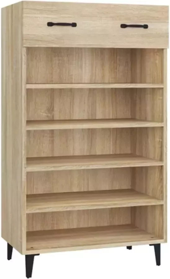 VidaXL -Schoenenkast-60x35x105-cm-bewerkt-hout-sonoma-eikenkleurig - Foto 2