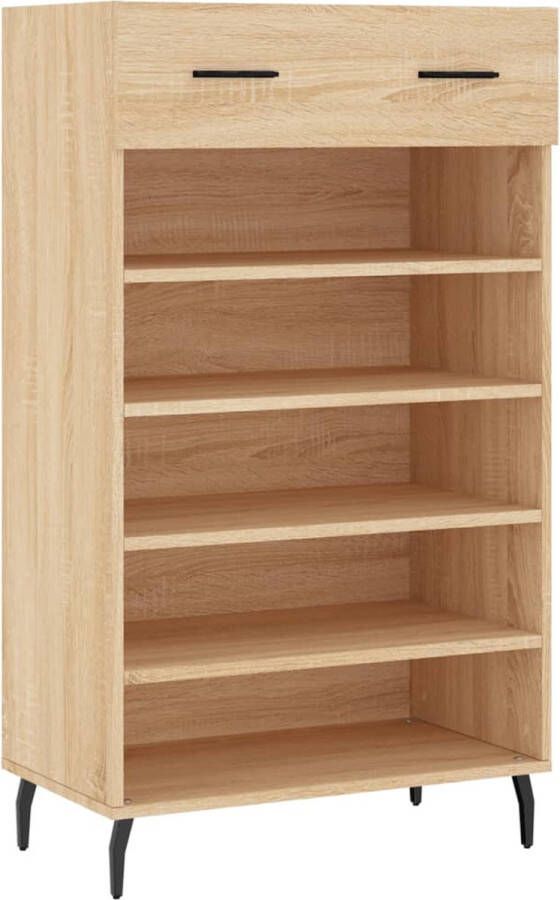 VidaXL -Schoenenkast-60x35x105-cm-bewerkt-hout-sonoma-eikenkleurig - Foto 1