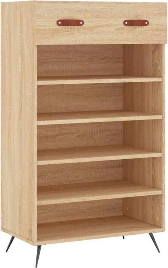 VidaXL -Schoenenkast-60x35x105-cm-bewerkt-hout-sonoma-eikenkleurig - Foto 3