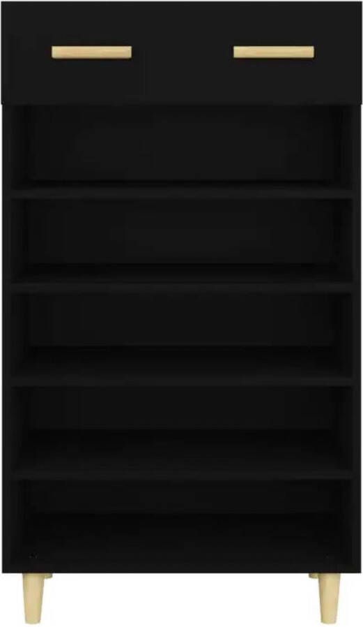 VidaXL -Schoenenkast-60x35x105-cm-bewerkt-hout-zwart - Foto 3