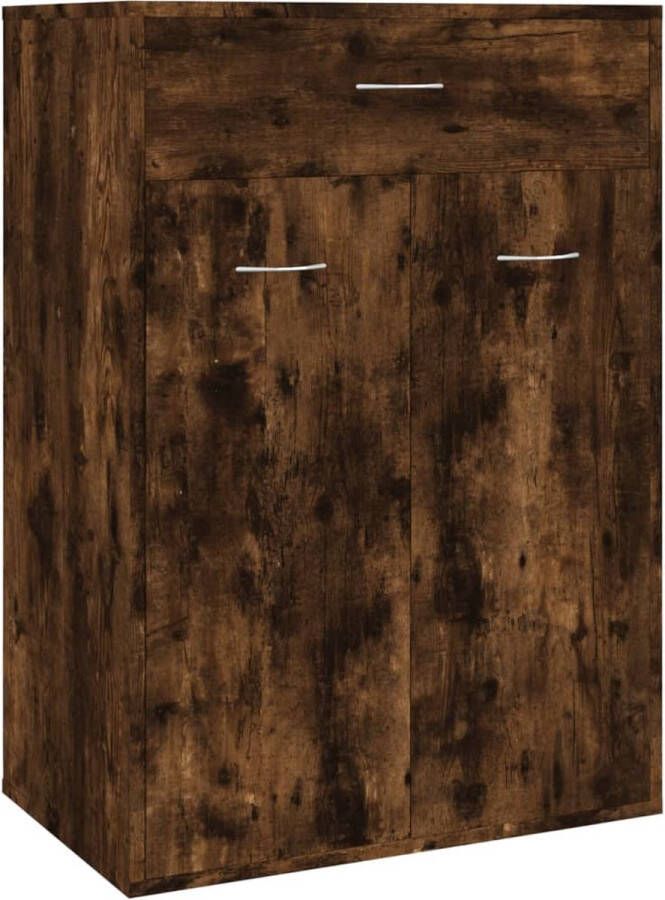 VidaXL -Schoenenkast-60x35x84-cm-bewerkt-hout-gerookt-eikenkleurig - Foto 2