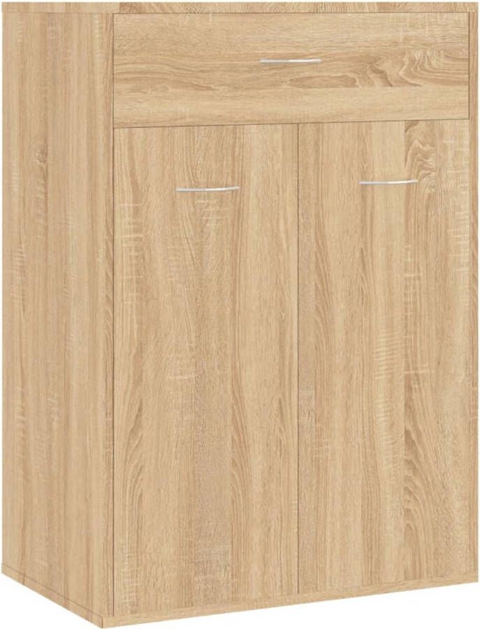 VidaXL -Schoenenkast-60x35x84-cm-bewerkt-hout-sonoma-eikenkleurig