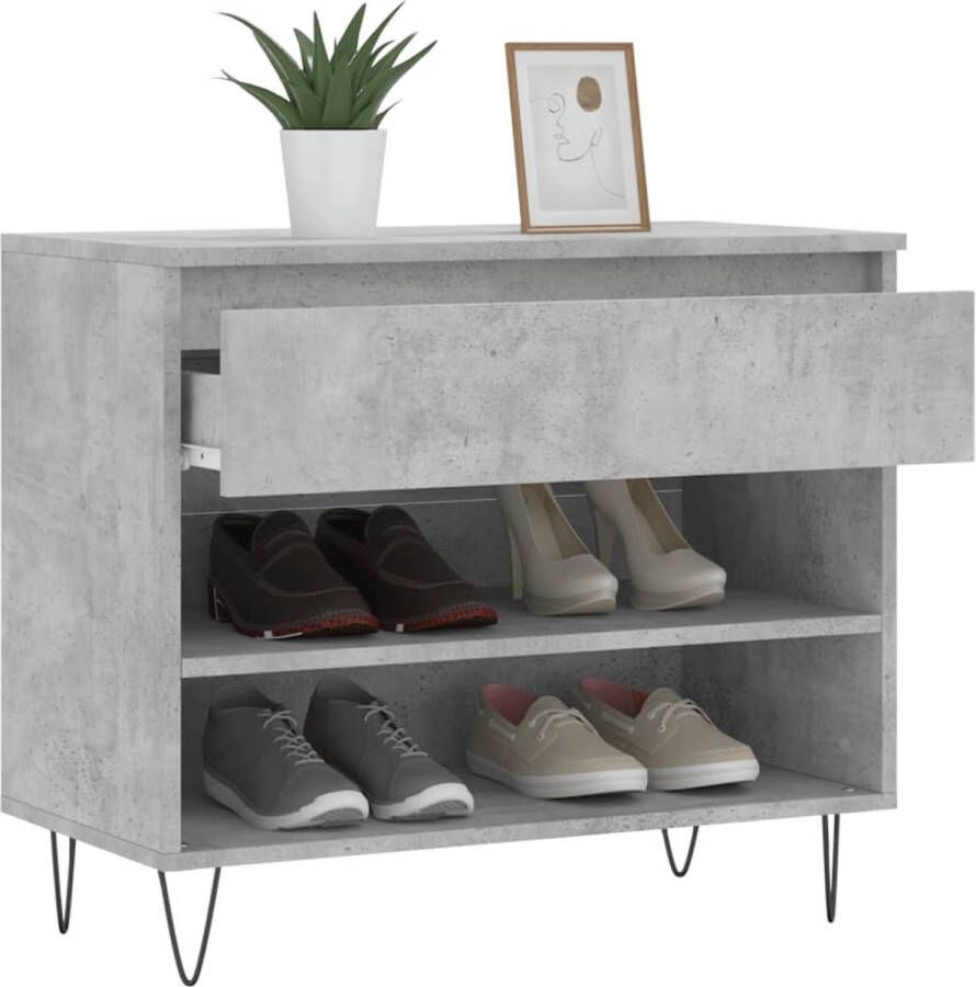 VidaXL -Schoenenkast-70x36x60-cm-bewerkt-hout-betongrijs