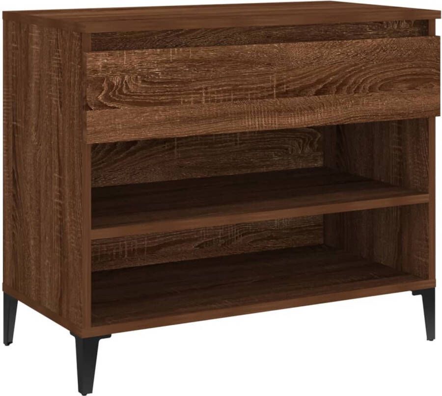 VidaXL -Schoenenkast-70x36x60-cm-bewerkt-hout-bruin-eikenkleur