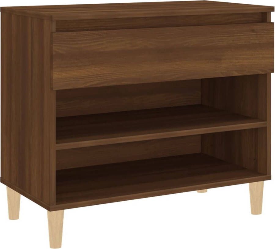 VidaXL -Schoenenkast-70x36x60-cm-bewerkt-hout-bruineikenkleurig - Foto 2