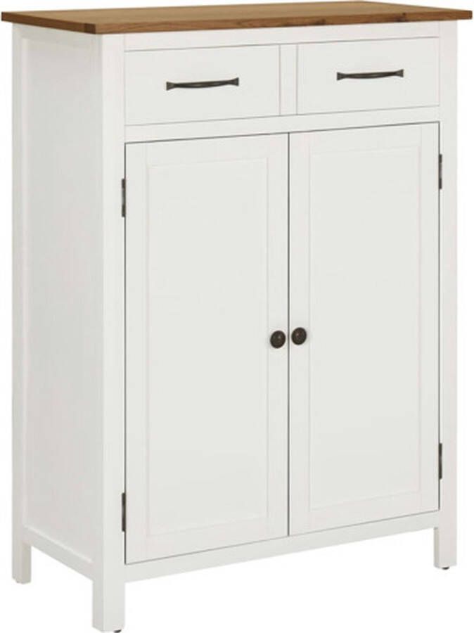 VidaXL -Schoenenkast-76x37x105-cm-massief-eikenhout - Foto 2