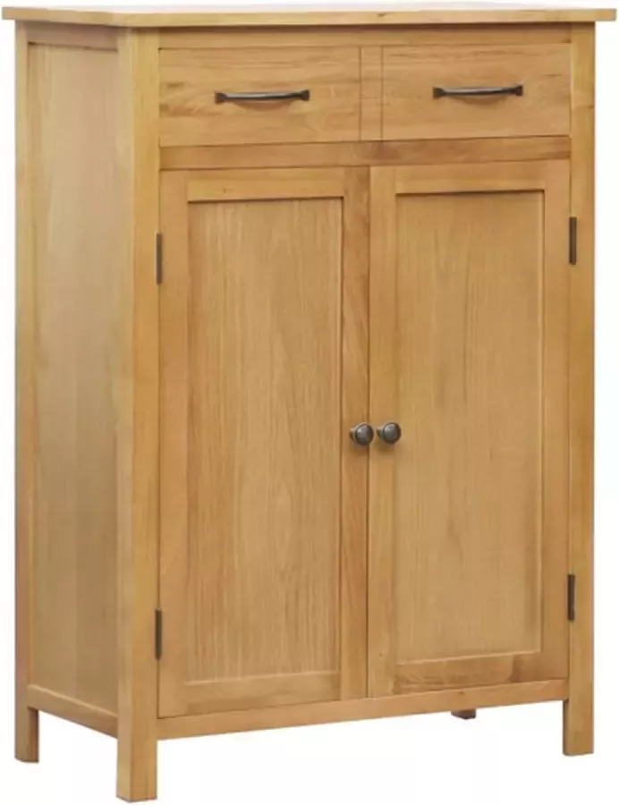 VidaXL -Schoenenkast-76x37x105-cm-massief-eikenhout - Foto 3