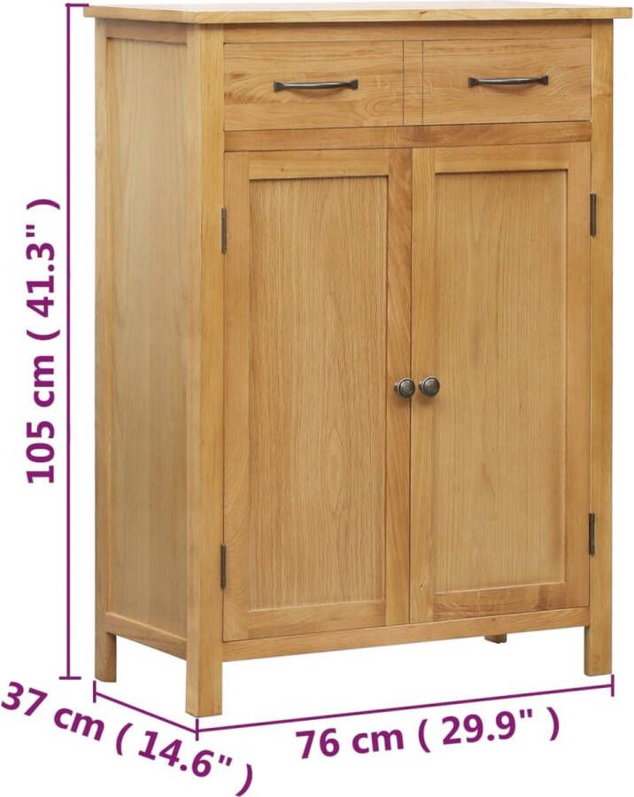 VidaXL -Schoenenkast-76x37x105-cm-massief-eikenhout