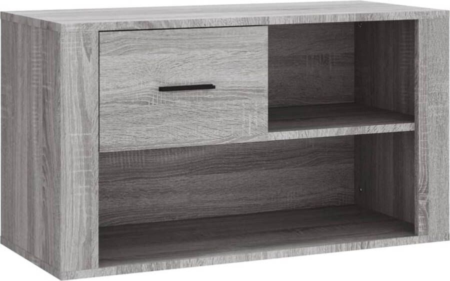 VidaXL Prolenta Premium Schoenenkast 80x35x45 cm bewerkt hout grijs sonoma