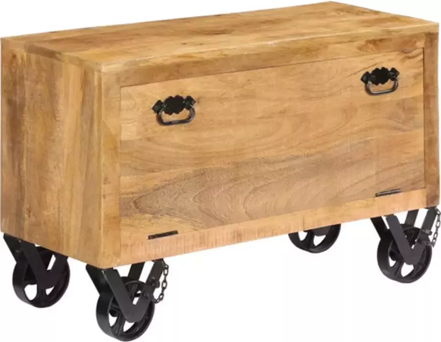 VidaXL -Schoenenkast-86x35x55-cm-massief-mangohout - Foto 4