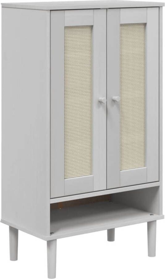 VidaXL -Schoenenkast-SENJA-59 5x35x107-cm-rattan-look-grenenhout-wit