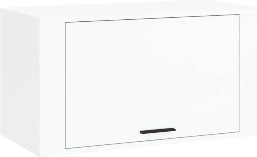 VidaXL -Schoenenkast-wandgemonteerd-70x35x38-cm-bewerkt-hout-wit - Foto 1