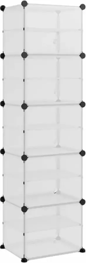 VidaXL -Schoenenrek-44x31 5x153 5-cm-polypropeen-transparant - Foto 2