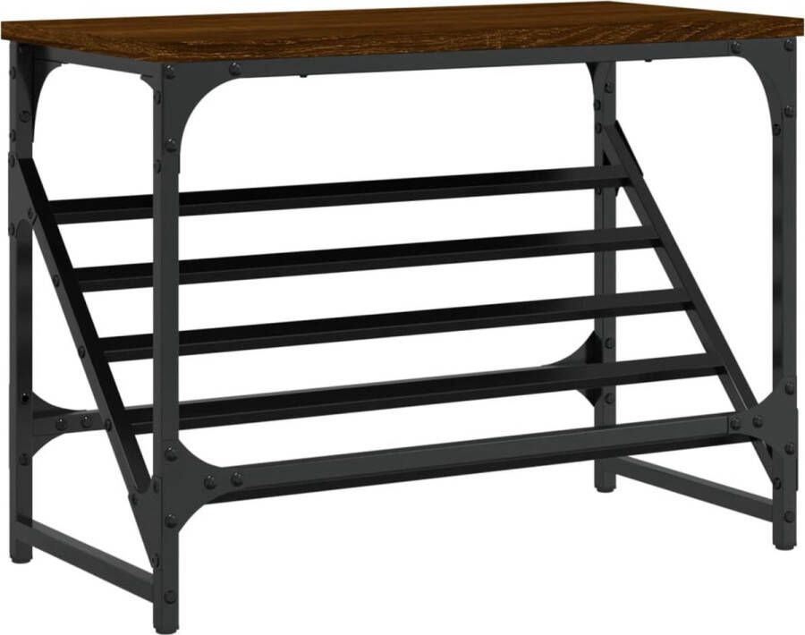 VidaXL Schoenenrek 60x30x45 cm bewerkt hout sonoma eikenkleurig