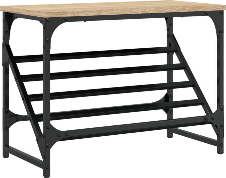 VidaXL -Schoenenrek-60x30x45-cm-bewerkt-hout-sonoma-eikenkleurig