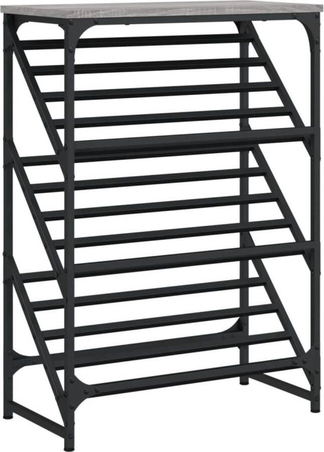 VidaXL -Schoenenrek-60x30x85-cm-bewerkt-hout-grijs-sonoma