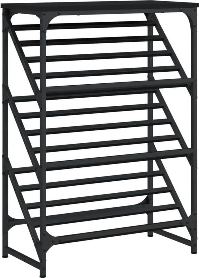 VidaXL -Schoenenrek-60x30x85-cm-bewerkt-hout-zwart